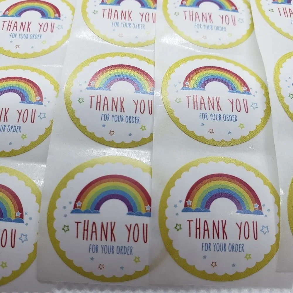 8/$20 100ct Thank You Stickers Round 1